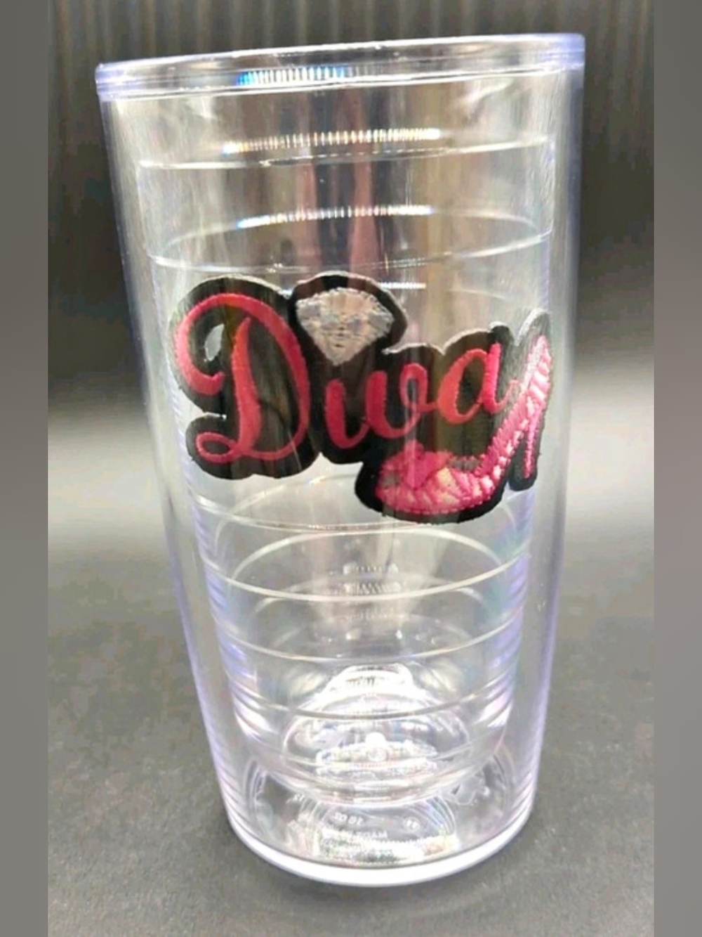 16oz. Plastic Tervis Tumbler - Diva Logo Patch with Diamond and Shoe